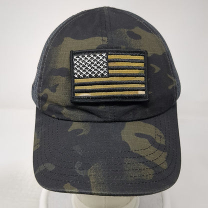Nine Line Apparel Baseball Cap Black Camo One Size Mesh Back American Flag Hat