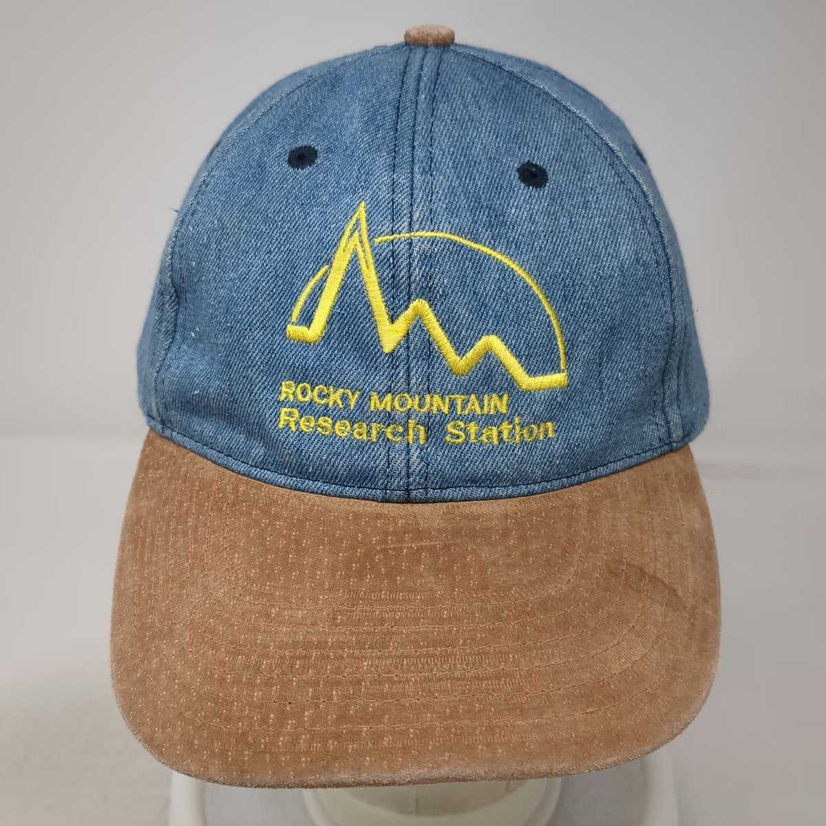Kati Baseball Cap Blue Brown One Size Denim Rocky Mountain Research Station Hat