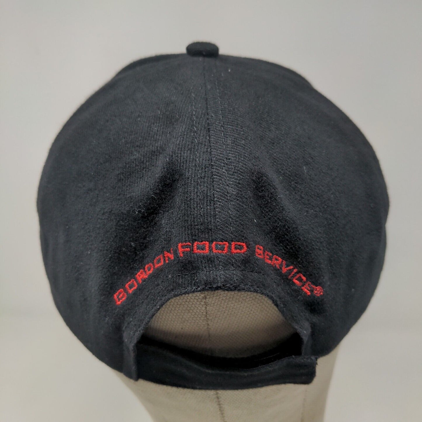 Gordon Food Service Men's Strapback Hat Black Adjustable Embroidered Logo