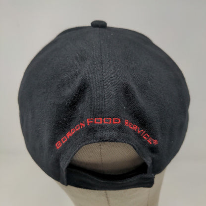 Gordon Food Service Men's Strapback Hat Black Adjustable Embroidered Logo