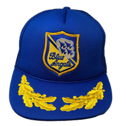Mo Money Assoc Blue Angels Trucker Hat One Size Scrambled Eggs Snapback Mesh