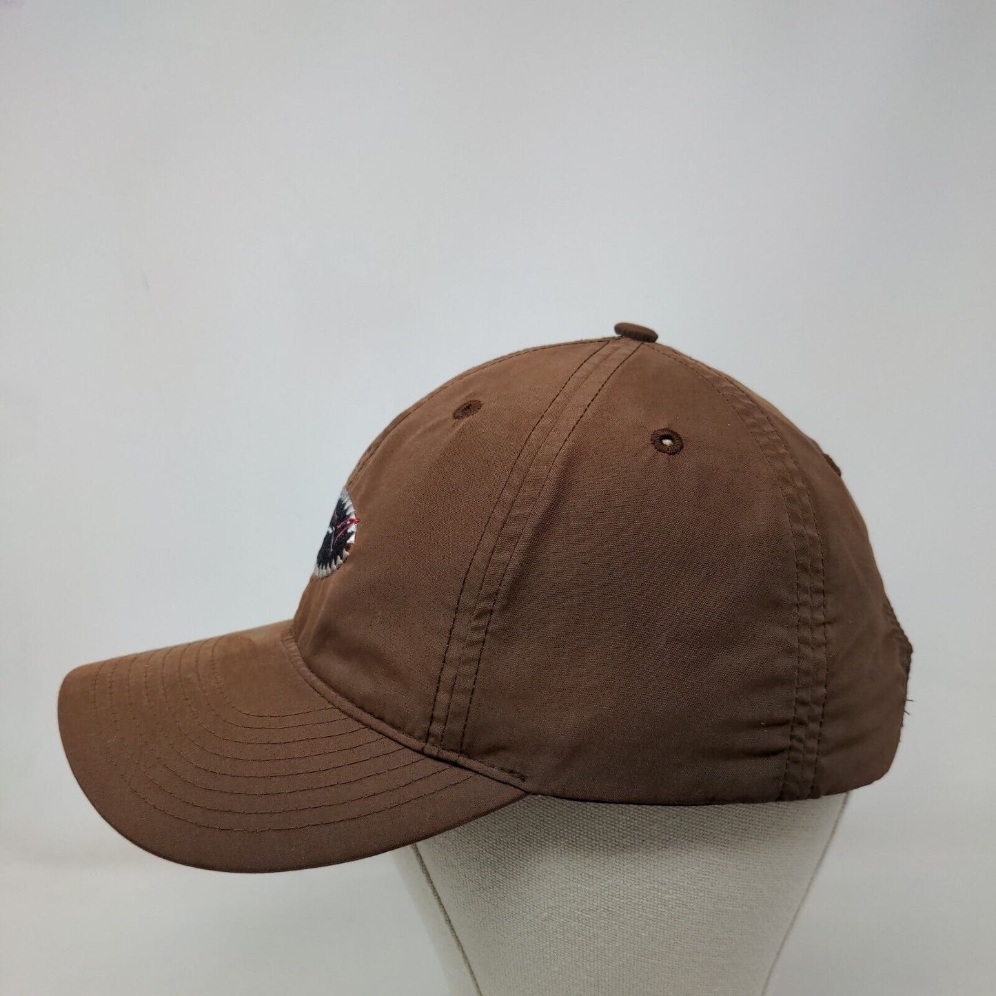 Greg Norman Strapback Hat Brown OSFA Adjustable Embroidered 6 Panel Polyester