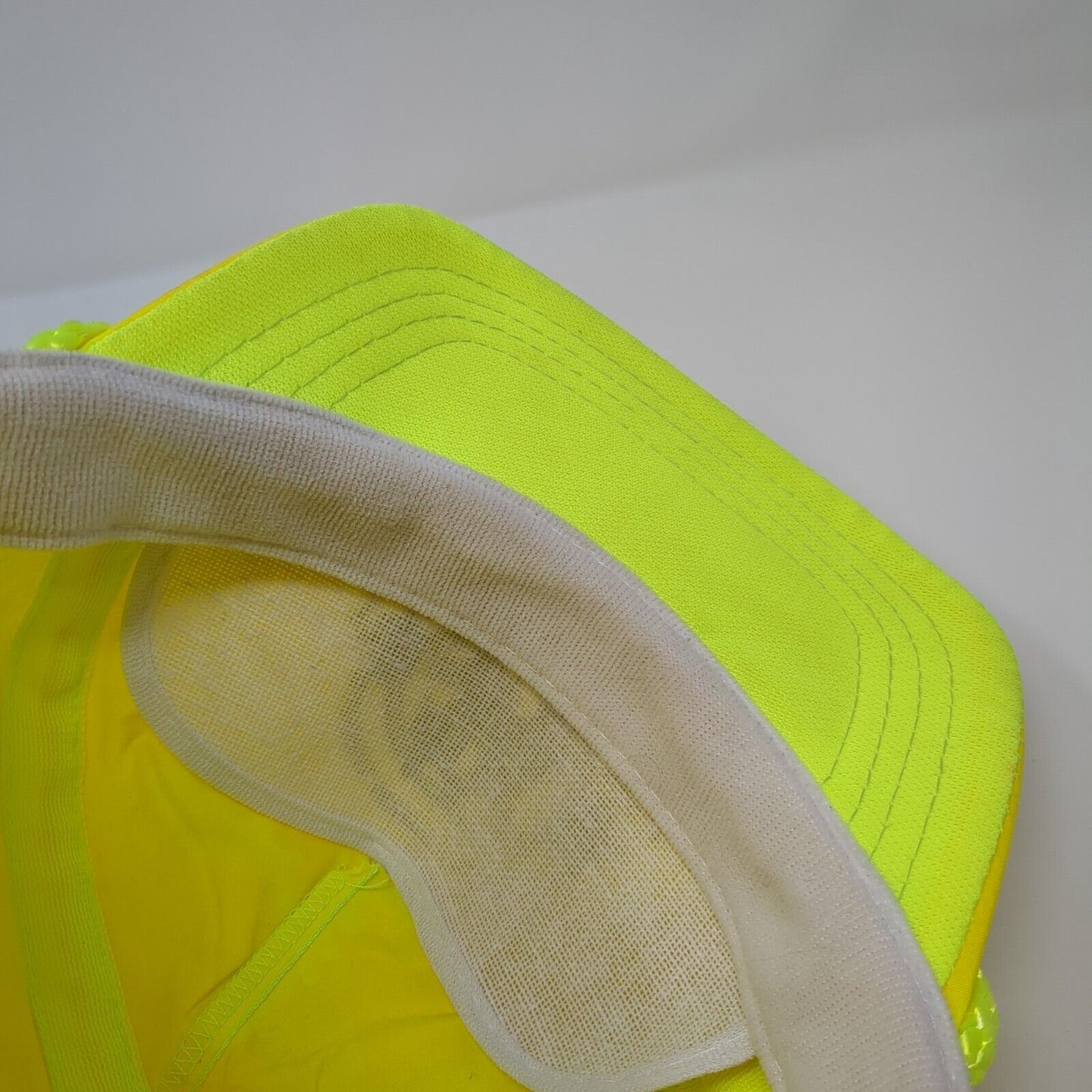 National Donkey & Mule Show Caldwell ID 1990 Slideback Hat Yellow One Size Rope