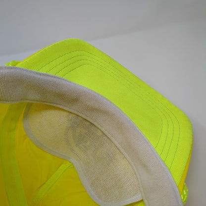 National Donkey & Mule Show Caldwell ID 1990 Slideback Hat Yellow One Size Rope