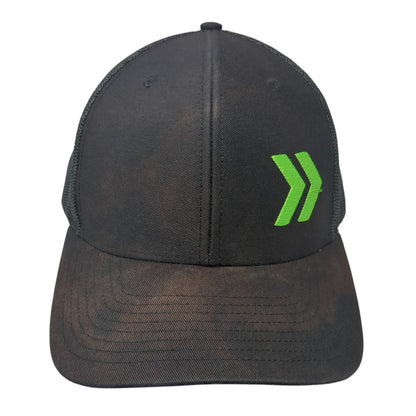 Get Moving Forward Trucker Hat Black One Size Embroidered Logo Mesh Back