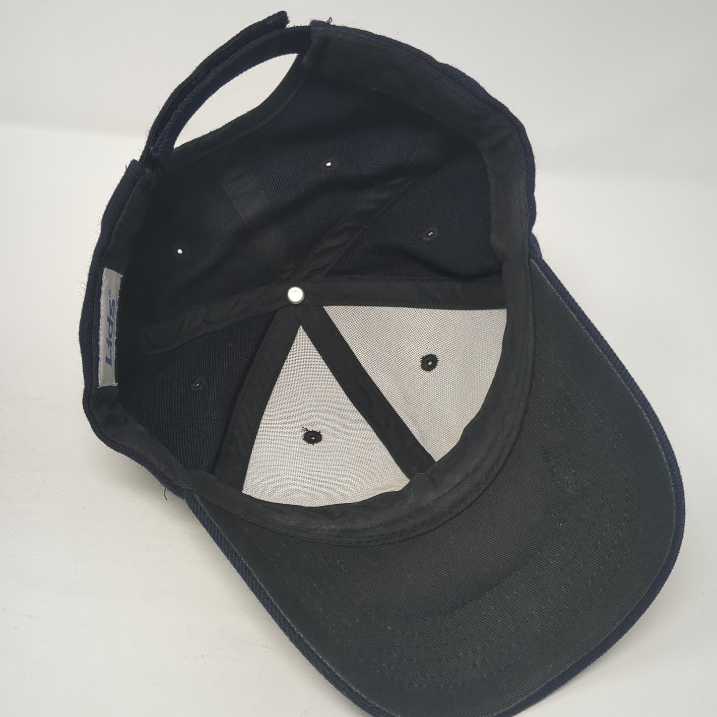 Lids Strapback Baseball Cap Blue One Size Adjustable Vented Holes 6 Panel Blank