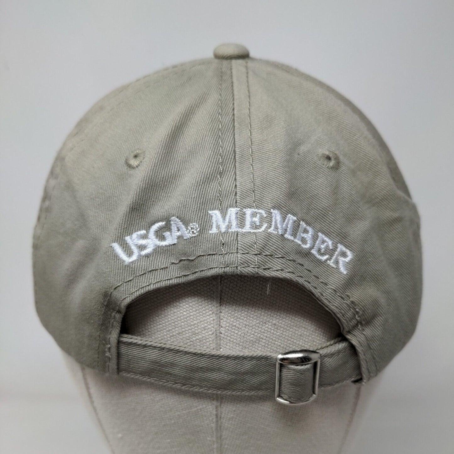 US Open Merion 2013 Slideback Hat Tan OS Adjustable Embroidered USGA Member