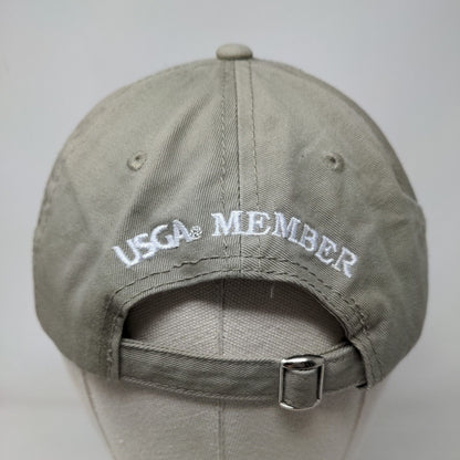 US Open Merion 2013 Slideback Hat Tan OS Adjustable Embroidered USGA Member