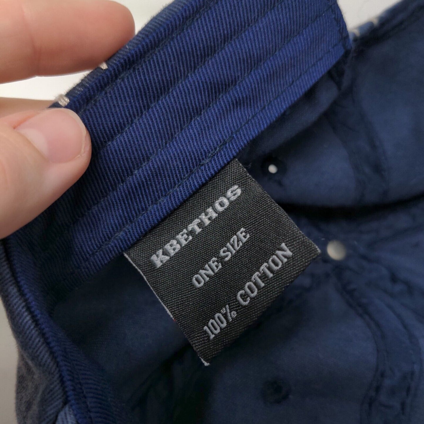 All-American Denim Co. 01 Slideback Hat Blue One Size 6 Panel KB ETHOS