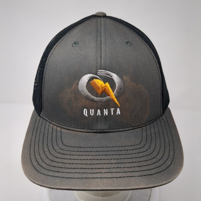 Quanta Snapback Trucker Hat Gray One Size Mesh Back Richardson 6 Panel