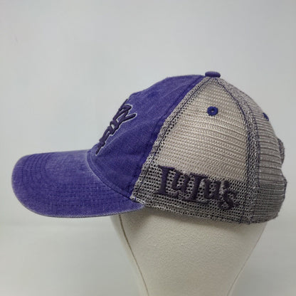 Legacy Women's Snapback Mesh Back Hat Purple Crazy Sista Embroidered Logo