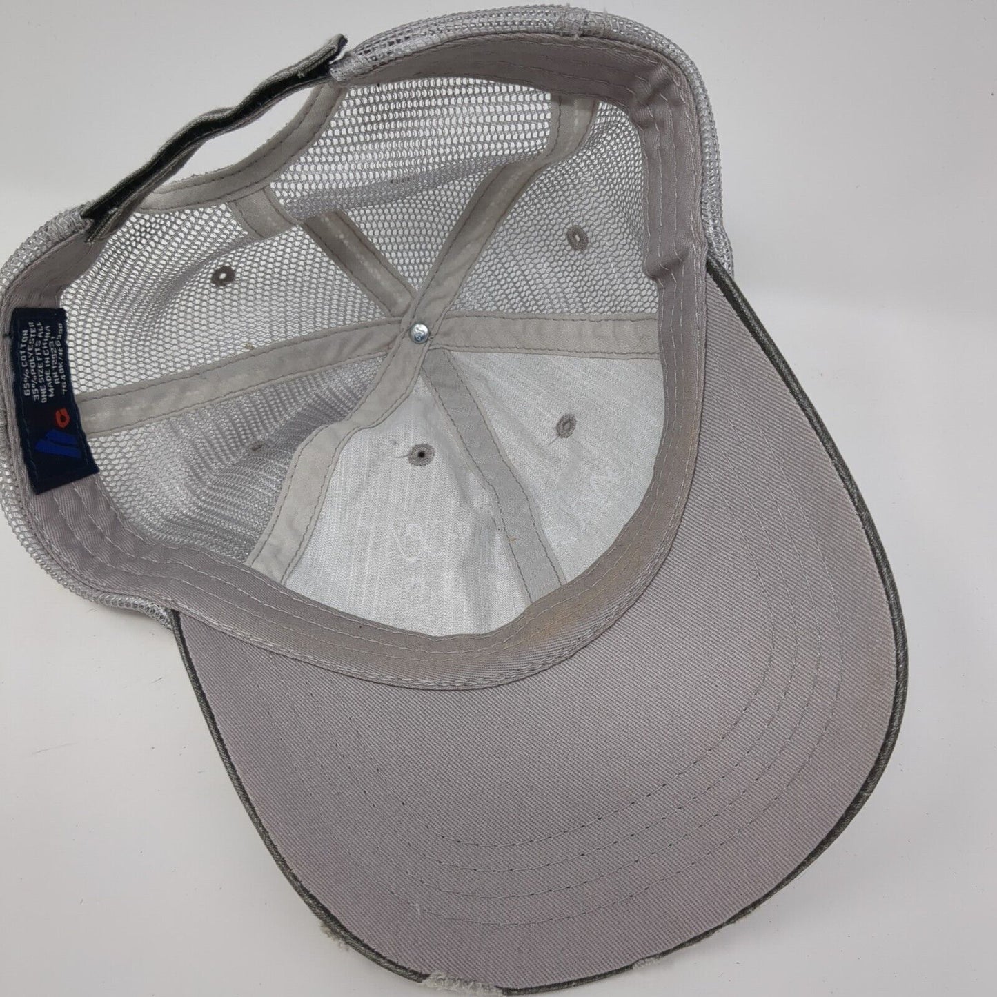 Kinda Sweet Kinda Savage Strapback Trucker Hat Gray One Size Mesh Back