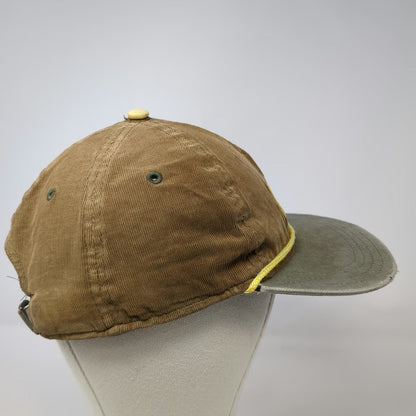 Treefort Baseball Cap Brown OSFM Corduroy Rope TMF Patch Hat Slideback Cotton