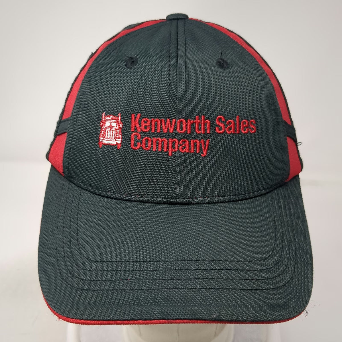 Sport-Tek Kenworth Sales Company Black Red Hat One Size Baseball Cap Strapback