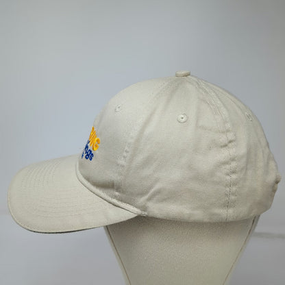 Port & Company Baseball Cap Beige Blue Yellow One Size Strapback Water Park Hat