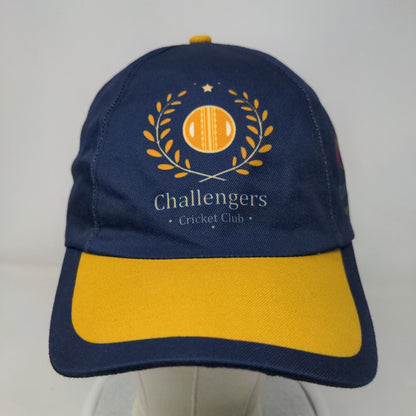 Challengers Cricket Club Curry Leaves Indian Cuisine Strapback Hat Blue OS