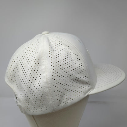 Branded Bills Trucker Hat White One Size American Flag Elite Classic Snapback