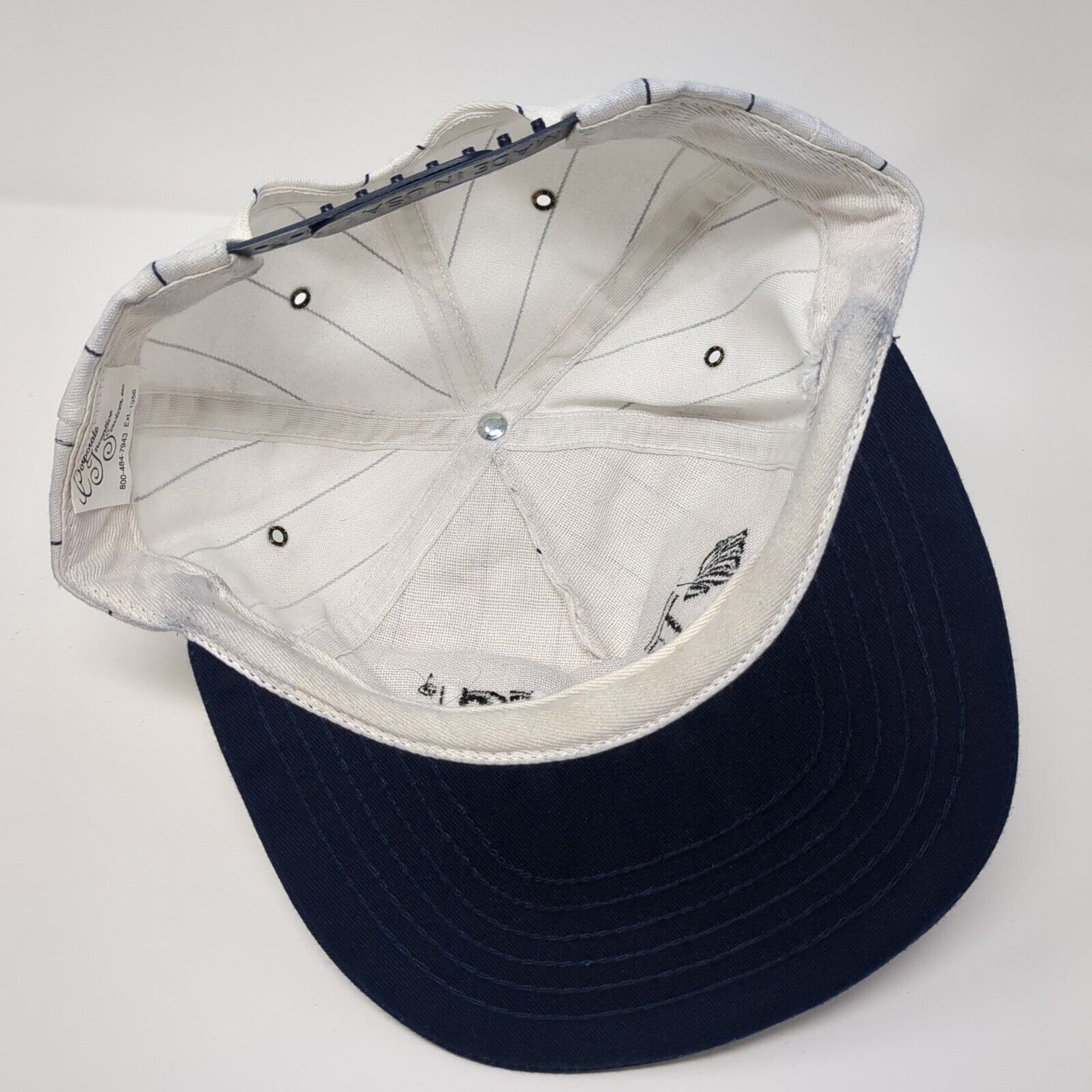 Terra Snapback Hat Multi OSFA Adjustable Striped Embroidered Vent Holes