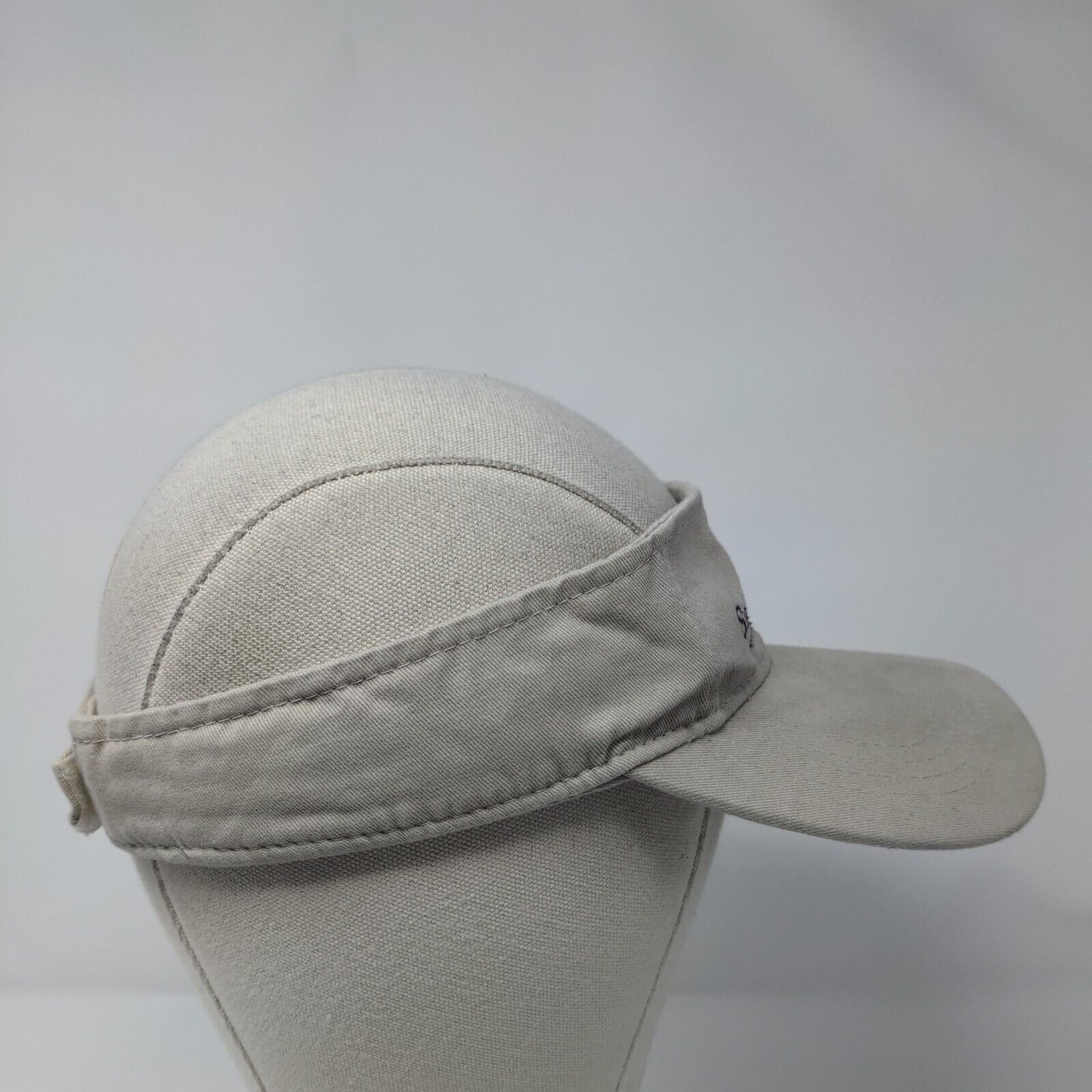 Saddle Brooke Ranch Strapback Sun Visor Hat Tan OSFA Embroidered Apollo