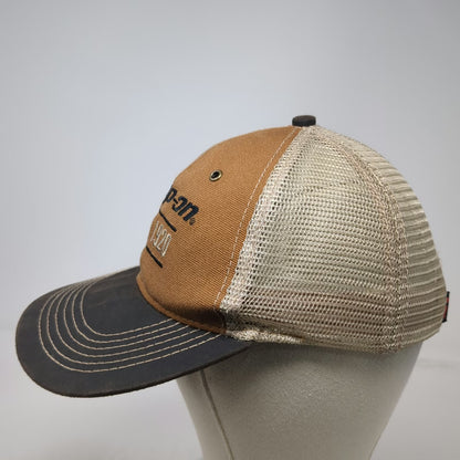 Snap-on Brown One Size Baseball Cap Mesh Back Hat Embroidered Est 1920 Logo