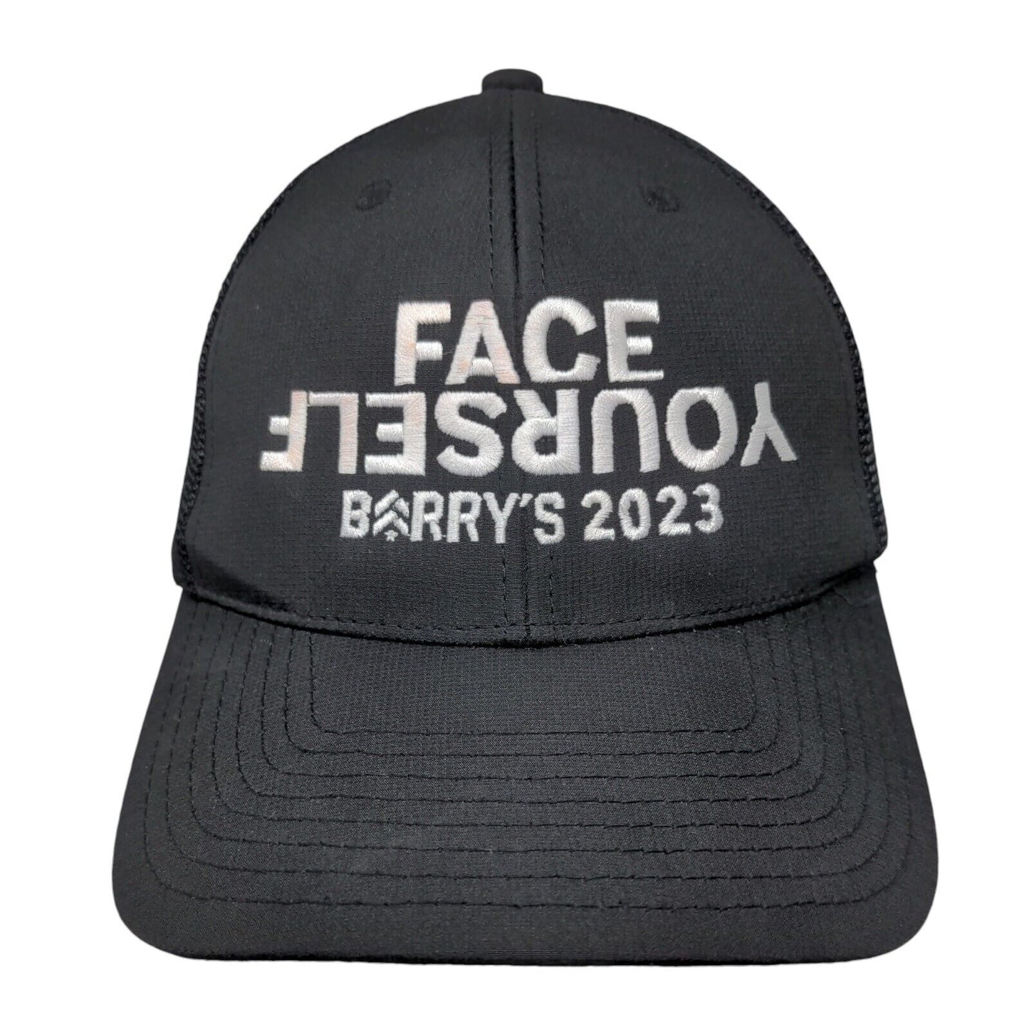 Face Yourself Barry's 2023 Snapback Mesh Back Trucker Hat Black Adult