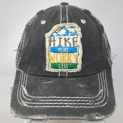 4350 District Baseball Cap Gray OSFM Hike More Worry Less Hiking Mountain Hat