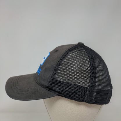 Costa Del Mar Snapback Trucker Hat Black One Size Adjustable Mesh Back 6 Panel