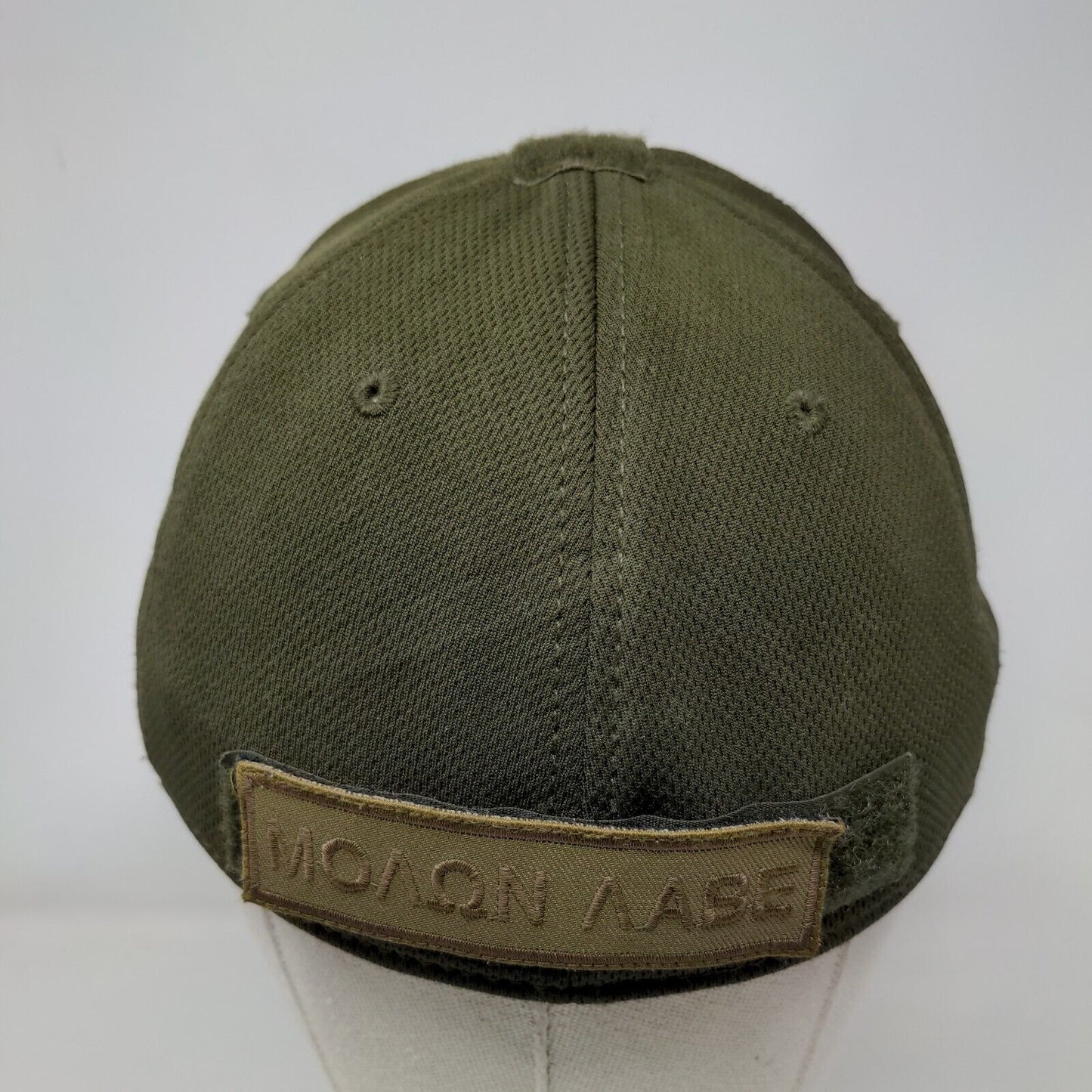 American Flag Fitted Hat Green S/M Patch Patriotic Vented Holes 6 Panel Condor