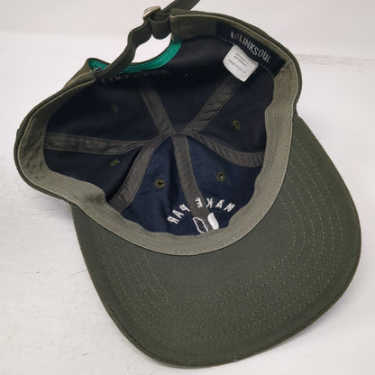 Linksoul Baseball Cap Green One Size Make Par Not War Golf Hat Slideback Strap