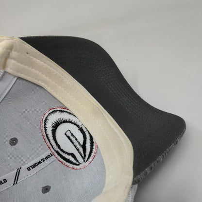 Georgia Bulldogs Snapback Mesh Back Hat Gray White Embroidered Logo NCAA
