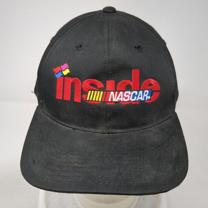 Track Gear 5 Panel Hat Black Inside NASCAR Snapback Racing Embroidered Vintage