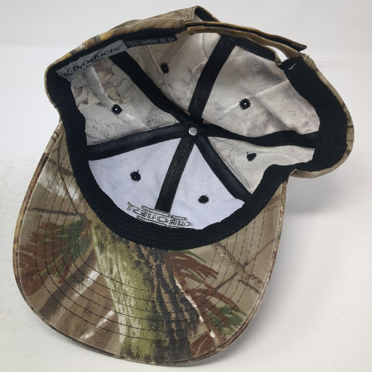 K-Products Baseball Cap Brown OSFM Realtree Camo CARQUEST Auto Parts 6 Panel Hat