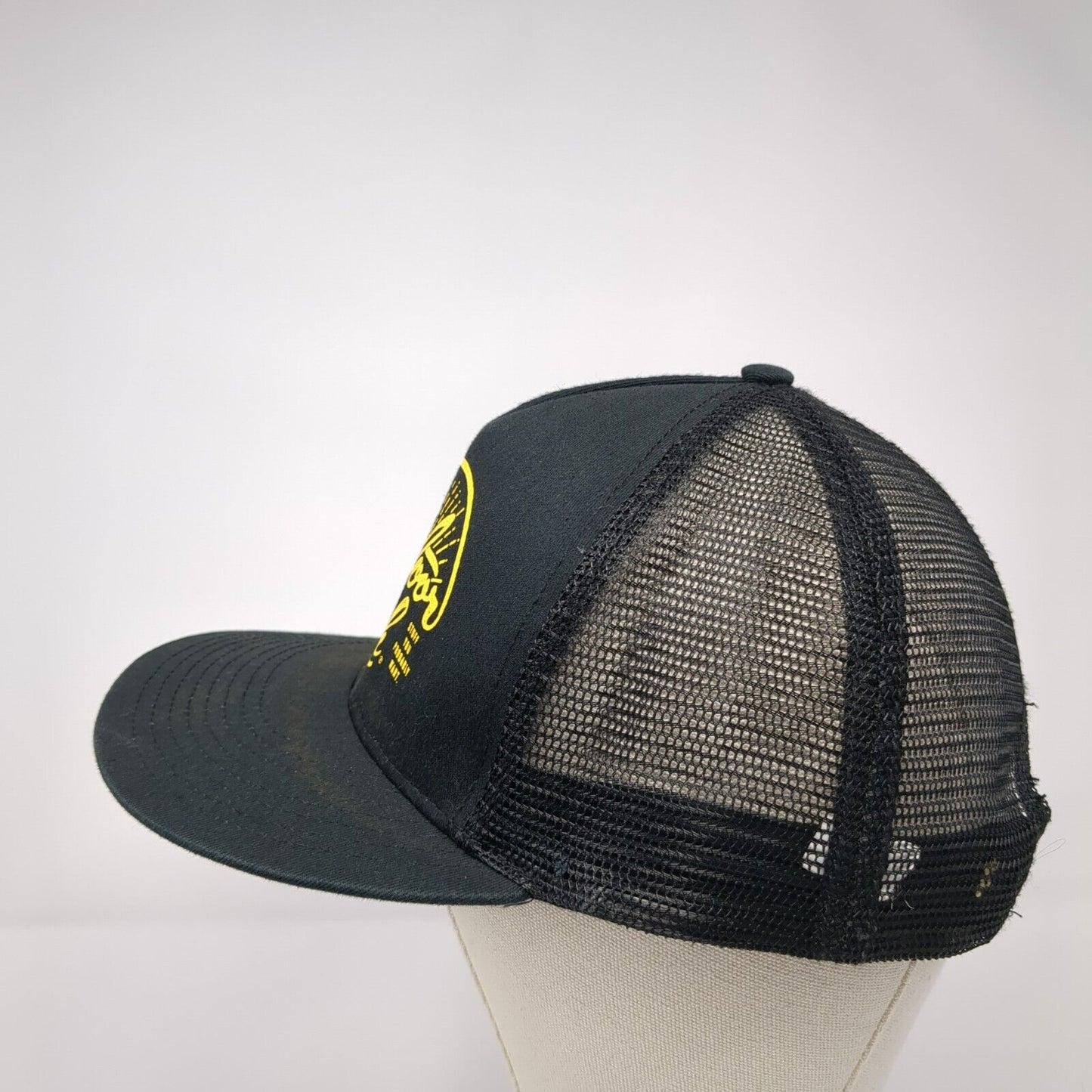 Outdoor Tech Snapback Mesh Back Trucker Hat Black One Size Colorblock