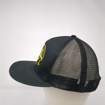 Outdoor Tech Snapback Mesh Back Trucker Hat Black One Size Colorblock