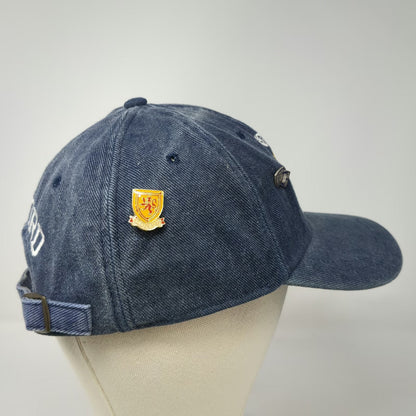 The Fellows Oxford University Blue One Size Baseball Cap Travel Pins Crest Hat