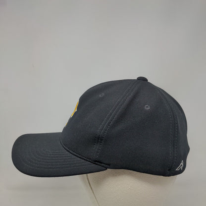 Letter P Fitted Hat Black Large-XL Embroidered Logo Pacific Headwear
