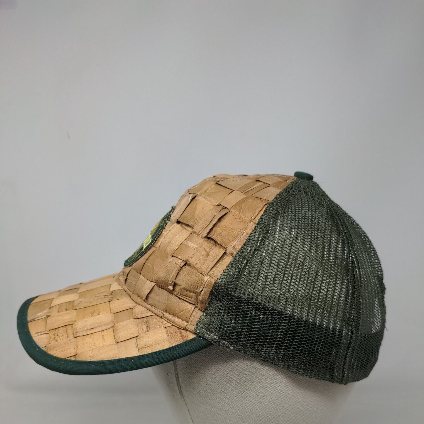 Corona Extra Brewed & Bottle in Mexico Straw Trucker Hat Multi OSFA Mesh Back