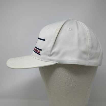 The Game Westmont Volleyball Hat Snapback White One Size Green Underbrim Logo