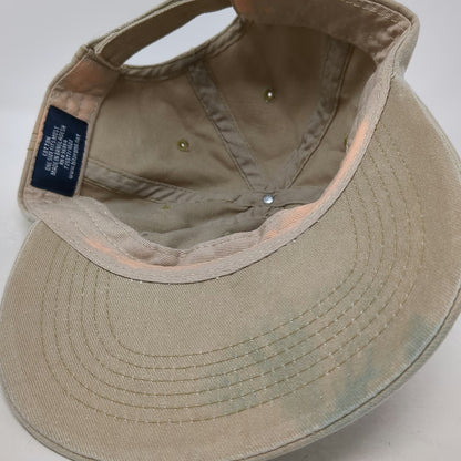 Hit Promo Baseball Cap Beige One Size Ginger Embroidered Strapback Cotton Hat