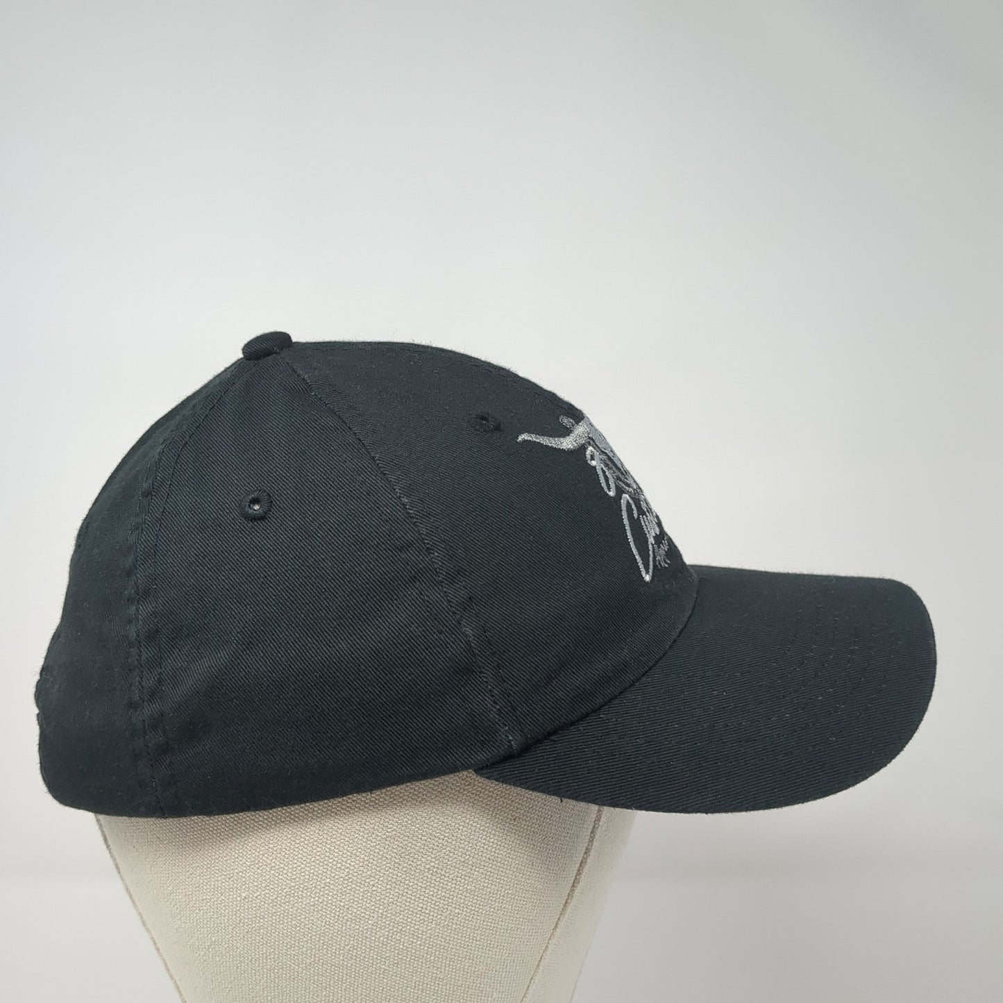 85 Customs Apparel Company Baseball Cap Black Small Adjustable Embroidered