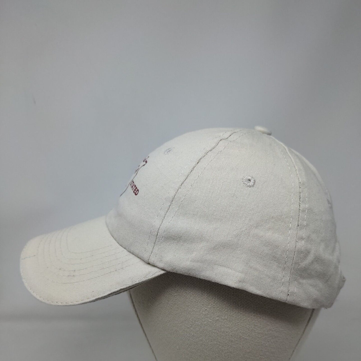 Cayce Cove Simply Stated Strapback Hat Tan One Size Adjustable 6 Panel