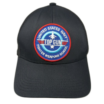 Armycrew Top Gun Trucker Hat Black One Size US Navy Fighter Weapons School Logo