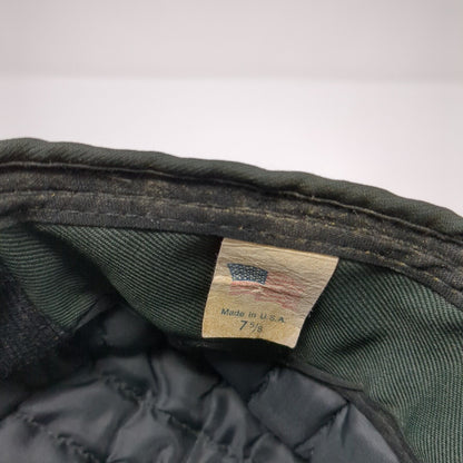 Unbranded Fitted Cadet Army Cap Hat Green 7 5/8 Solid Blank Outdoor