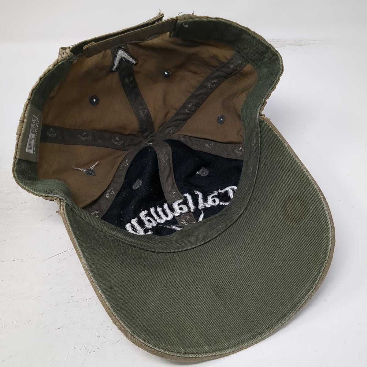New Era Callaway Odyssey Golf Hat Beige One Size Baseball Cap Strapback Logo
