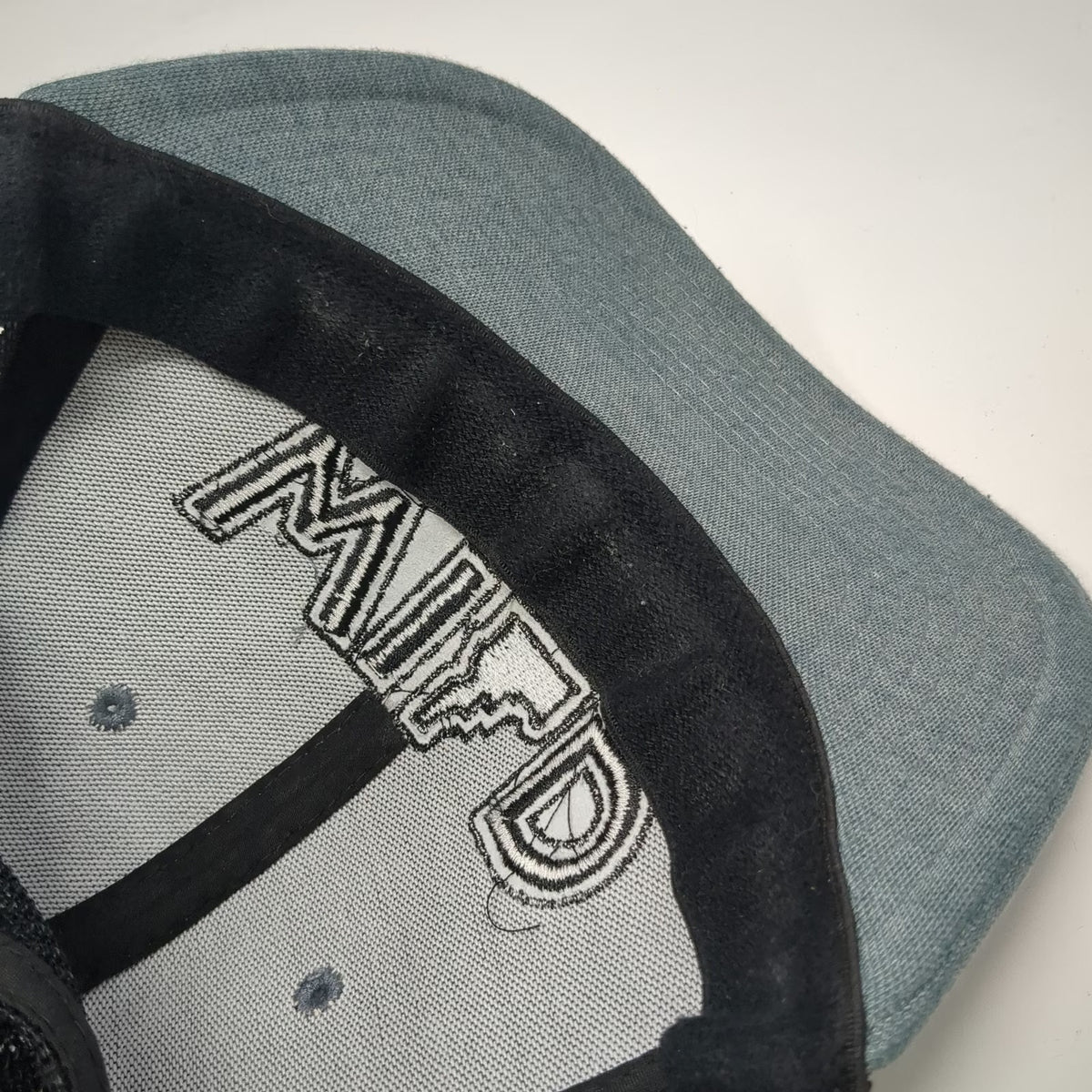 Perrine Man Press Trucker Hat Gray One Size Black Mesh Snapback Idaho Wild Hat