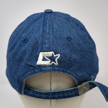 Starter Baseball Cap Blue One Size Denim C Logo Star Classic Slideback Hat Adj