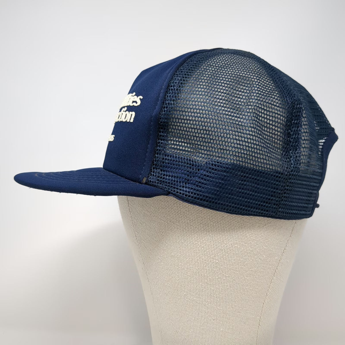 I/D/E/A inc Trucker Hat Blue One Size Houston Texas Pipeline Construction Mesh