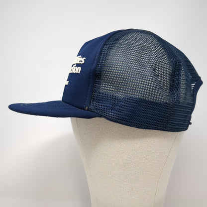 I/D/E/A inc Trucker Hat Blue One Size Houston Texas Pipeline Construction Mesh
