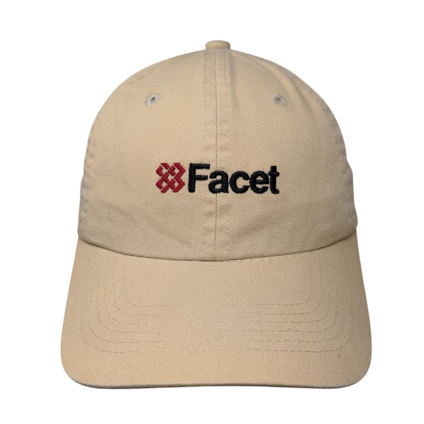 Facet Slideback Hat Tan One Size Adjustable Embroidered Oakmark