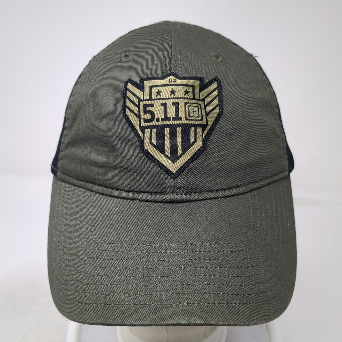 5.11 Tactical Baseball Cap Green One Size Strapback 2017 Shield Patch Logo Hat